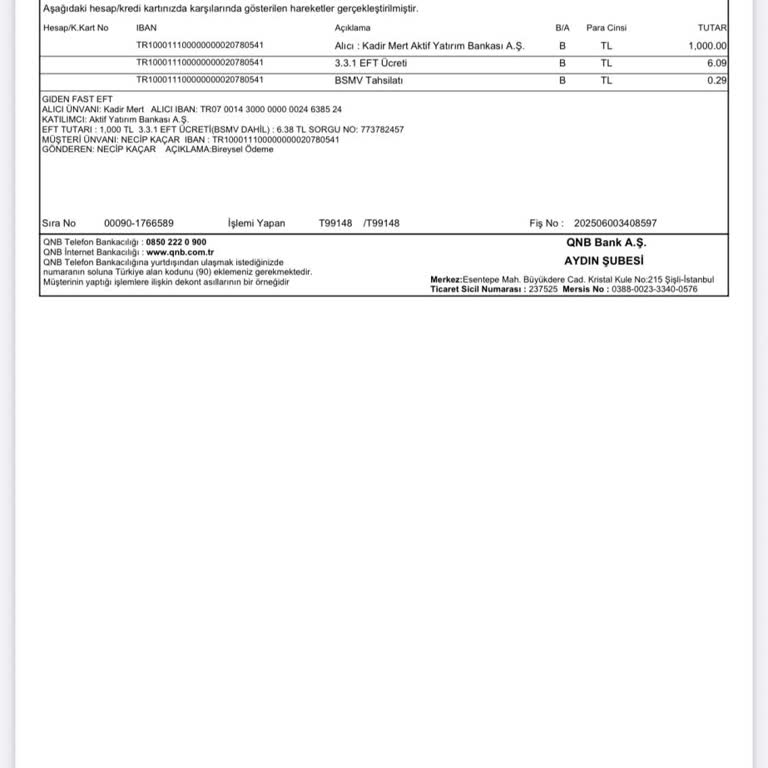 Ödeme Yapıldığı Halde Para Hesabıma Yatırılmadı