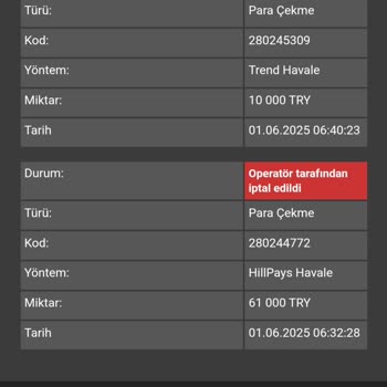 Maxwin Kazancımın Ödenmemesi ve Çekim Talebimin Reddedilmesi