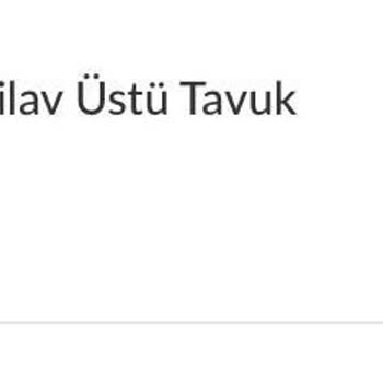 Tavuk Pilav Siparişimde Tavuk Yok, İade Eksik Yapıldı
