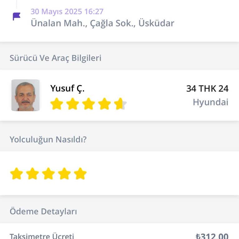 BiTaksi Yolculuğunda Çifte Ödeme Ve Destek Sürecinde Mağduriyet