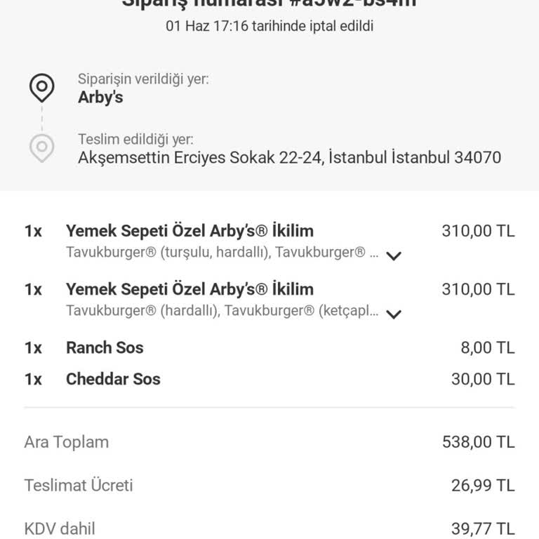 Sipariş Teslim Edilmeden İptal Edildi, Müşteri Hizmetleri Yetersiz Kaldı