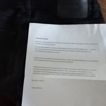 Satın Aldığım Pantolonlarda Renk Solması Ve Hatalı Test Sonucu Mağduriyeti