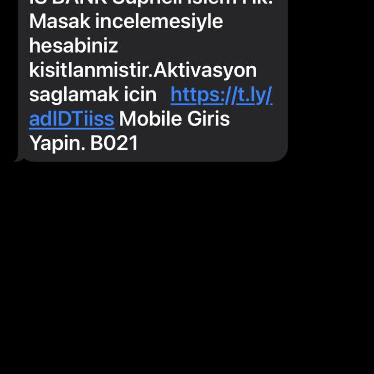 Bilinmeyen Numaradan Yanıltıcı Mesaj Aldım
