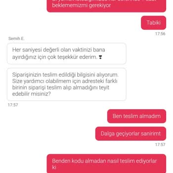 Yemek Sepeti Siparişim Teslim Edilmeden Teslim Edildi Görünüyor