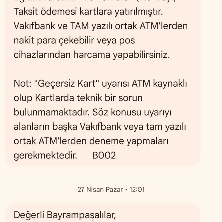Bayrampaşa Belediyesi Eğitim Yardımı Ödemelerinde Bilgilendirme Eksikliği Ve Gecikme
