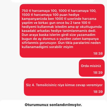 Tıkla Gelsin Kampanya İndirimi Kullanılamıyor Müşteri Hizmetleri İlgisiz