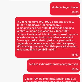 Tıkla Gelsin Kampanya İndirimi Kullanılamıyor Müşteri Hizmetleri İlgisiz
