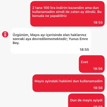 Tıkla Gelsin Kampanya İndirimi Kullanılamıyor Müşteri Hizmetleri İlgisiz