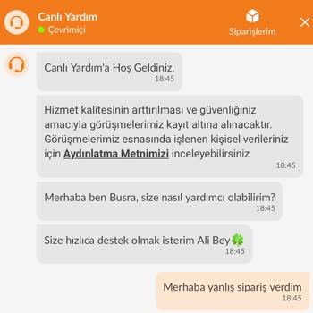2 Dakikada Hazırlanan Siparişin İptal Edilmemesi Müşteri Mağduriyeti Yarattı