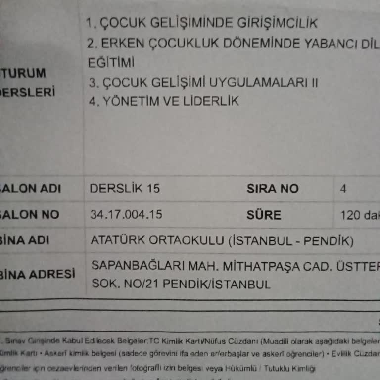 Sınavda Öğretmenlerin Davranışları Dikkatimi Dağıttı