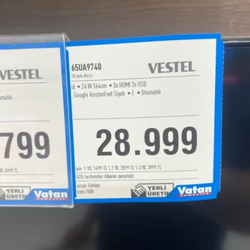 Vestel Televizyon Satın Alımında Yanıltıcı Fiyat Ve Garanti Uygulaması