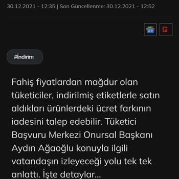 Fiyat İndirimi Sonrası Ücret Farkı İadesi Talebim Şubeler Arası Tutarsızlık Nedeniyle Reddedildi