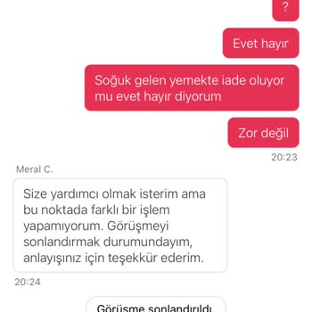 Yemeksepeti'nde Geciken Siparişe Net Çözüm Sunulmadı