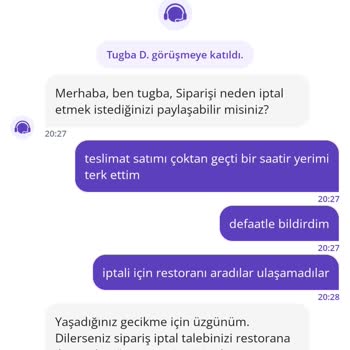 Getir Ve Siirt Hey Döner Siparişim İki Saat Gecikti, Para İadesi Yapılmadı