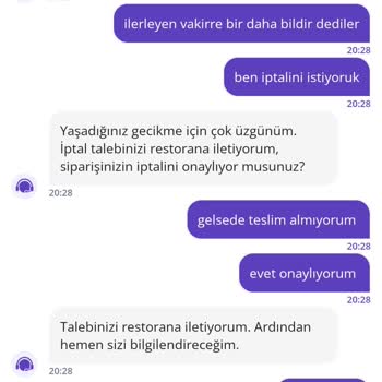 Getir Ve Siirt Hey Döner Siparişim İki Saat Gecikti, Para İadesi Yapılmadı