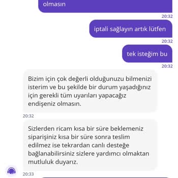 Getir Ve Siirt Hey Döner'den Sipariş Gecikmesi Ve İlgisiz Müşteri Hizmetleri Nedeniyle Mağduriyet