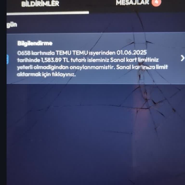 Sanal Kartımın Bilgileri İzinsiz Kullanılıyor