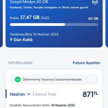 Sosyal Medya Paketinden İnternet Düşmüyor, Fatura Aşımlarıyla Mağdur Edildim
