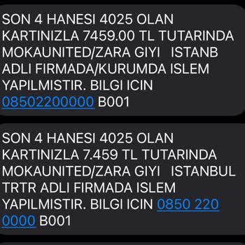 Bilgim Dışında Yapılan Yüksek Tutar Kart İşlemi İçin Geri Ödeme Talebim Var