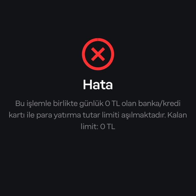 Papara Hesabına Para Yatırılamıyor: Limit Hatası Ve Süreçte Devam Eden Sorun
