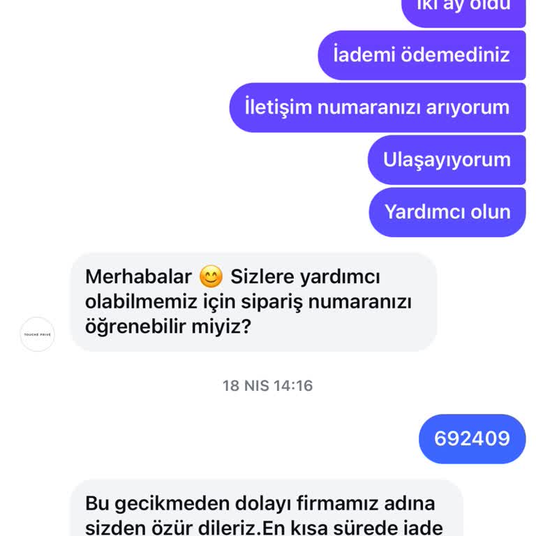 Aylarca Geciken İade Ve Ulaşılamayan Müşteri Hizmetleri