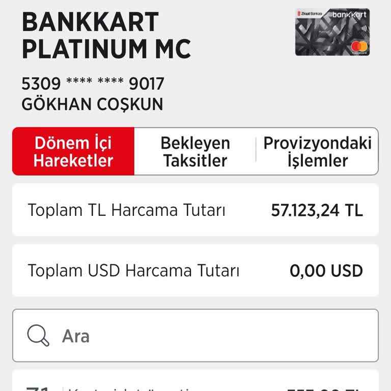 Ziraat Bankası Kredi Kartı Aidatının İadesini Talep Ediyorum