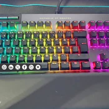 Asus Rog Flare II Animate Klavye Ses Tekerleği Beklenmedik Şekilde Çalışıyor