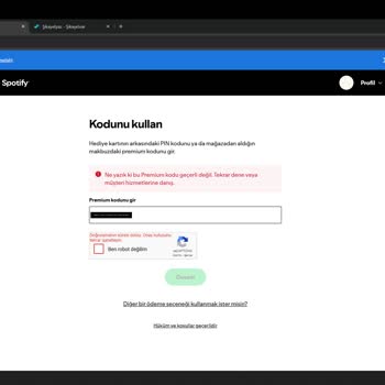 Satın Alınan Kodun Geçersiz Olması Ve İade Talebi