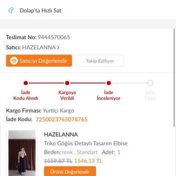 İade Sürecinde Kargo Karışıklığı Ve Hesap Askıya Alınması Sonucu Mağduriyet
