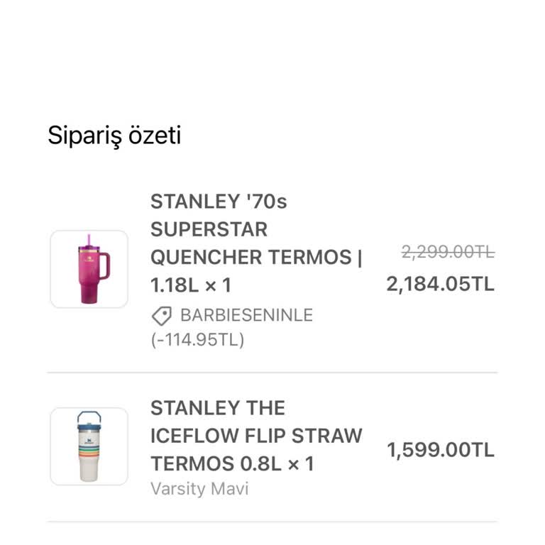 Stanley Termoslar Orijinal Değil Ve Teslimat Süresi Uzatılıyor