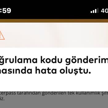 Masterpass Hesabına Erişimde Sürekli Hata Sorunu