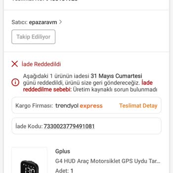 İade Reddi Ve Belge Eksikliği Nedeniyle Mağduriyet Yaşadım