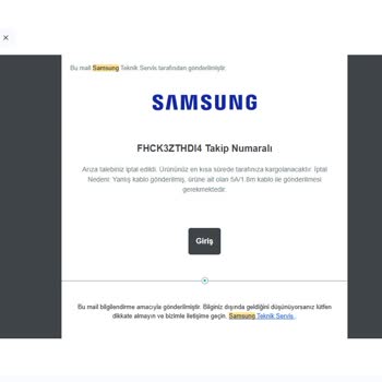 Samsung Teknik Serviste Eksik Bilgi Ve Yanlış Yönlendirme Mağduriyeti Yaşadım