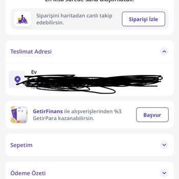 Getir Siparişim Adres Doğru Olmasına Rağmen Teslim Edilmedi Ve Mağdur Edildim