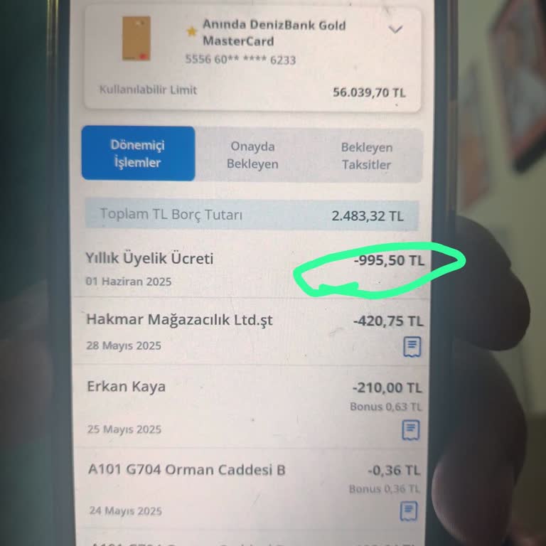 Onaysız Kart Aidatı Kesintisine Acil İade Talebi
