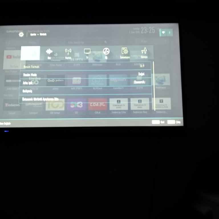 Grundig TV Ayarlar Menüsünde Bazı Başlıklar Pasif Uygulamalar Açılmıyor