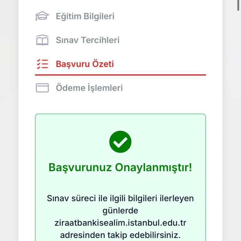 Sınav Başvurusunun İptali Ve Ücret İadesi Talebim Dikkate Alınsın