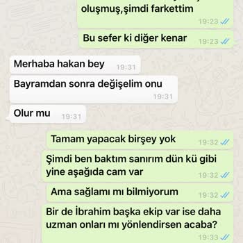 Montajda Camlarım Çatladı, Firma Sorumluluk Almadı!