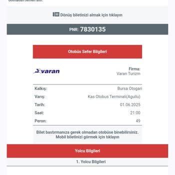 Direkt Kaş Otobüsü Yerine Aktarma Ve Gecikme Mağduriyeti