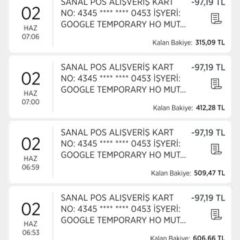 İzinsiz Yapılan Kart İşlemlerinin İadesini Talep Ediyorum