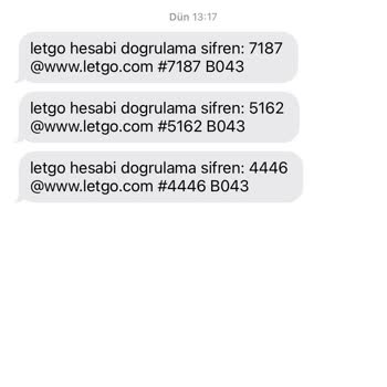 Letgo Hesabına Yönelik Güvenlik Sorunu: Bilinmeyen Numaradan Kod Talebi