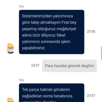 Yatırdığım Para Hesabıma Geçmedi Ve Sorunum Çözülmedi