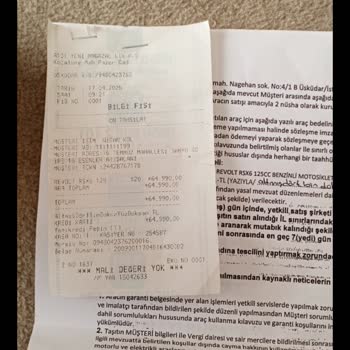 A101’den Aldığım Motorda Evrak Krizi: Ruhsat Çıkartamıyorum!