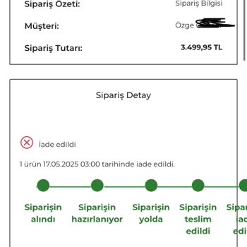 Teslim Alınmayan Ürünün İadesi İçin Süreçte Mağduriyet Yaşıyorum