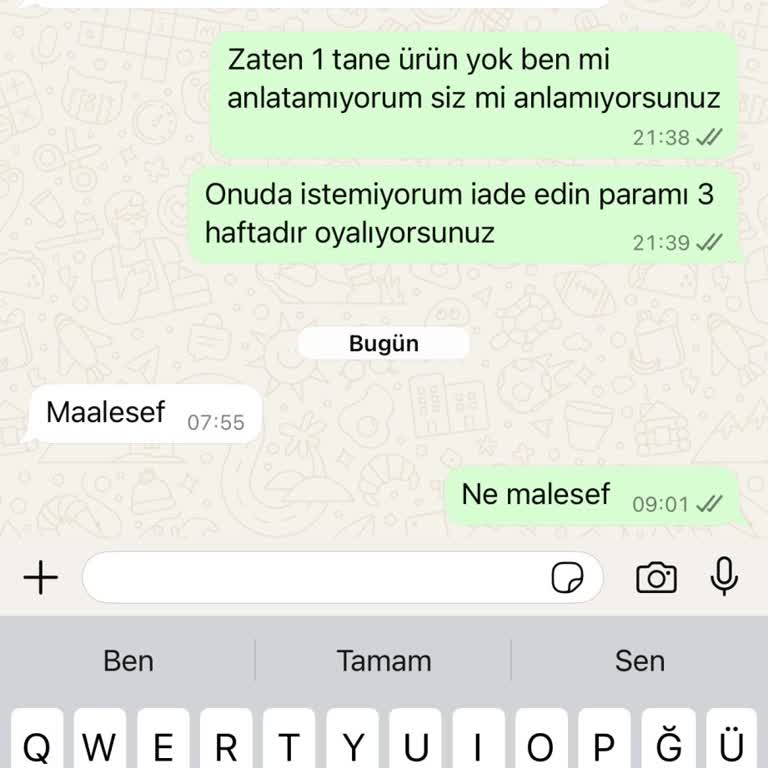 Ürün Teslim Edilmedi, Para İadesi Yapılmadı: Müşteri Memnuniyeti Sıfır