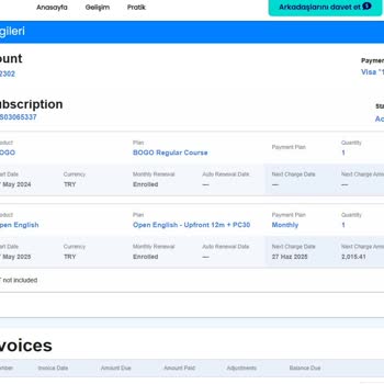 Open English'ten Bilgi Verilmeden Otomatik Yenileme Ve İade Sorunu