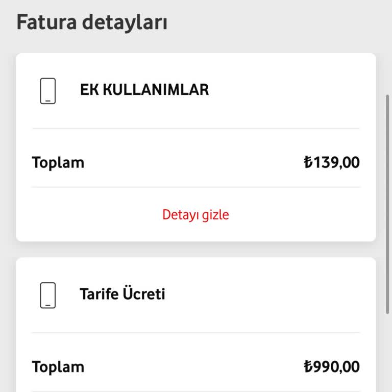 Bilgim Dışında Ek Paket Ücreti Yansıtıldı