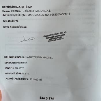 Pirantech Buhar Makinesi Su Akıtıyor Elim Yandı Firma Ulaşılmaz