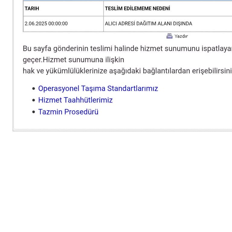 Aldığım Dolabı Aras Kargo Eve Teslim Etmiyor Şubeden Almamı İstiyor