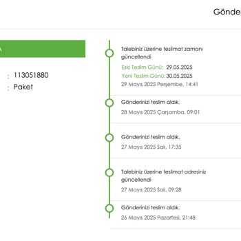 Teslimat Adresi Değişikliği Sonrası Kargom Bir Haftadır Teslim Edilmiyor